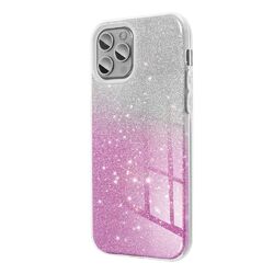 SHINY iPhone 14 Pro - ezüst pink ombre