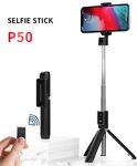P50 selfie bot + tripod + BT távirányító - fehér