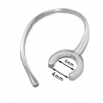 Bluetooth headset fülpánt közepes átmérőjű bilinccsel 2db - 6 mm 