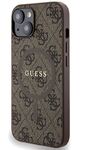 iPhone 15 Guess - 466 - LEATHER RING MAGSAFE - barna 