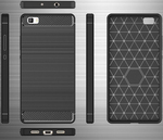 Huawei P Smart Z fekete Carbon szilikon tok 