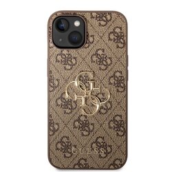 iPhone 14 Pro Max Guess - 314 - METAL LOGO - barna