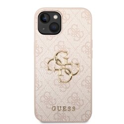 iPhone 14 Pro Max Guess - 811 - METAL LOGO - pink