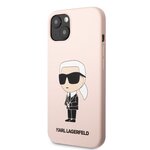 iPhone 14 Pro Karl Lagerfeld Ikonik - LIQUID SILICONE -pink- 636