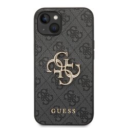 iPhone 12 / 12 Pro Guess - 576 - METAL LOGO - fekete