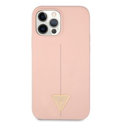 iPhone 11 Guess - 146 - SILICONE LINE TRIANGLE - pink