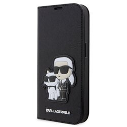 iPhone 14 Pro Max Karl & Choupette Ikonik-  SAFFIANO BOOK - 812