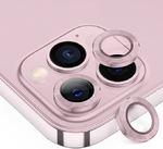 iPhone 13 / 13 mini metal kamera lencse üvegfólia - rózsaszín 