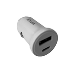 VFAN C03 usb A + C 20W autós gyorstöltő adapter fehér 