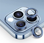 iPhone 14 / 14+ metal kamera lencse üvegfólia - kék 