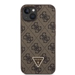 iPhone 15 Guess - 382 - STRASS TRIANGLE LOGO - barna 