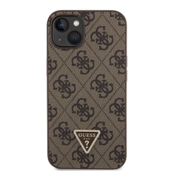 iPhone 15 Guess - 382 - STRASS TRIANGLE LOGO - barna