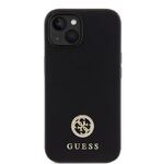iPhone 15 Guess - 723 - STRASS METAL LOGO - fekete 