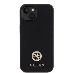 iPhone 15 Guess - 723 - STRASS METAL LOGO - fekete