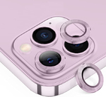 iPhone 15 / 15+ metal kamera lencse üvegfólia - lila 