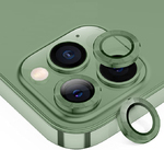 iPhone 15 / 15+ metal kamera lencse üvegfólia - zöld 