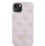 iPhone 15 Pro Max Guess - 696 - STRASS TRIANGLE METAL LOGO -pink 