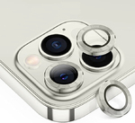 iPhone 15 Pro / 15 Pro Max metal kamera lencse üvegfólia - titán 