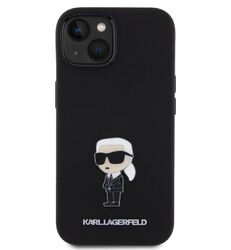 iPhone 15 Karl Lagerfeld - LIQUID SILICONE METAL IKONIC - 994