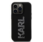 iPhone 15 Pro Karl Lagerfeld - 3D RUBBER GLITTER LOGO- 618 