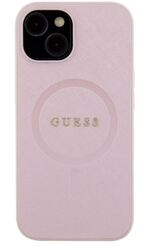 iPhone 15 Pro Guess - 206 - SAFFIANO MAGSAFE - pink