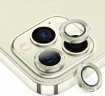 iPhone 15 Pro / 15 Pro Max metal kamera lencse üvegfólia - arany 