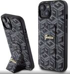 iPhone 15 Guess - 858 - PU GRIP STAND CUBE - fekete 