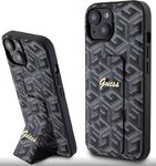 iPhone 15 Pro Max Guess - 889 - PU GRIP STAND CUBE - fekete 