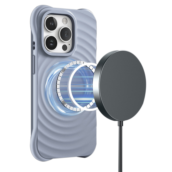 PASTEL WAVE MAGSAFE iPhone 15 Pro - viharkék