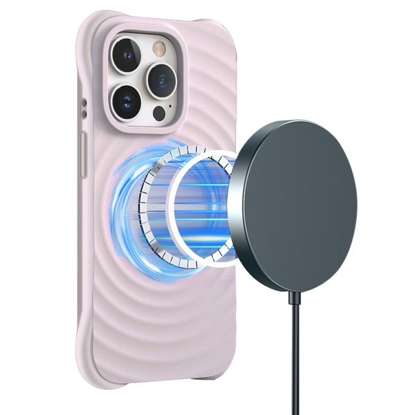 PASTEL WAVE MAGSAFE iPhone 16 - rózsaszín