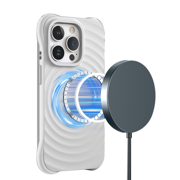 PASTEL WAVE MAGSAFE iPhone 16+ - fehér