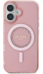 iPhone 16 Guess - 052 - IML RHINESTONES MAGSAFE - pink 