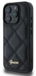 iPhone 16 Pro Guess - 068 - PU LEATHER QUILTED - fekete