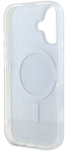 iPhone 16 DKNY - 502 - PATTERN STRIPE MAGSAFE - fekete