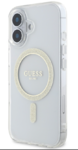 iPhone 16 Guess - 554 - IML GLITTER RING MAGSAFE - transparent 