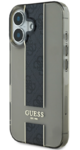 iPhone 16 Guess - 205 - IML MIDDLE STRIPE - fekete 