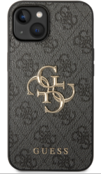 iPhone 12 / 12 Pro Guess - 574 - METAL LOGO - szürke