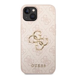 iPhone 16 Guess - 644 - METAL LOGO - pink