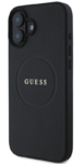 iPhone 16 Guess - 501 - PU GRAINED CLASSIC LOGO MAGSAFE - fekete 