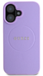 iPhone 16+ Guess - 662 - PU GRAINED CLASSIC LOGO MAGSAFE - lila 