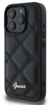 iPhone 16 Guess - 044 - PU LEATHER QUILTED - fekete