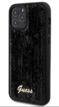 iPhone 12 / 12 Pro Guess - 787 - SEQUIN SCRIPT LOGO - fekete 