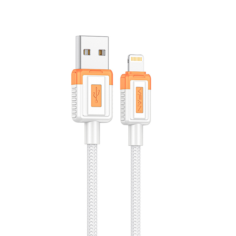 VFAN X24 3A usb A - Lightning adatkábel, 1M, narancssárga
