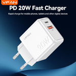 VFAN E14 3A 20W usb A + C adapter 