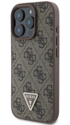iPhone 16 Pro Max Guess - 439 - PU STRASS TRIANGLE METAL LOGO - 