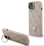 iPhone 13 Guess - 081 - STRASS TRIANGLE LOGO MAGSAFE -pink 