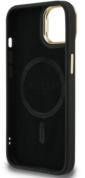 iPhone 13 Guess - 986 - STRASS TRIANGLE LOGO MAGSAFE -fekete