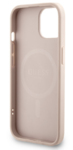 iPhone 14 Guess - 253 - LEATHER RING STRAP MAGSAFE -pink