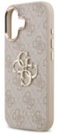 iPhone 17 Pro Max Guess - 783 - PU LEATHER METAL LOGO GOLD FRAME 