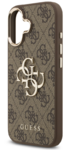iPhone 17 Pro Max Guess - 943 - PU LEATHER METAL LOGO GOLD FRAME 
